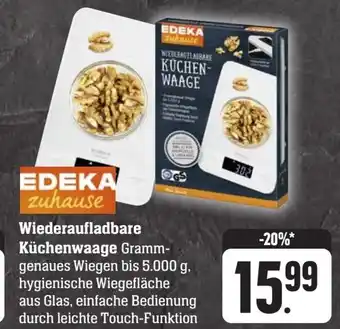 Scheck-in-Center EDEKA zuhause Wiederaufladbare Küchenwaage Angebot