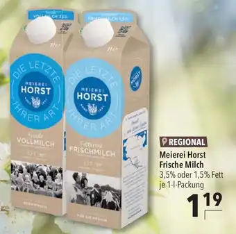 CITTI Markt Meierei Horst Frische Milch 1 l Packung Angebot