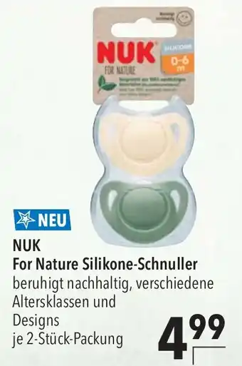 CITTI Markt NUK For Nature Silikone-Schnuller 2-Stück-Packung Angebot