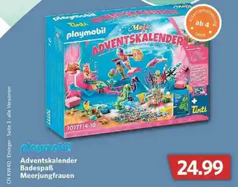 Combi Playmobil Adventskalender Badespaß Meerjungfrauen Angebot