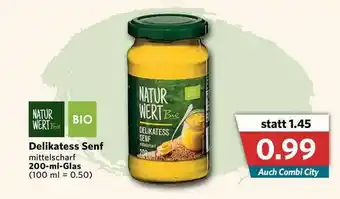 Combi Delikatess Senf Natur Wert Angebot