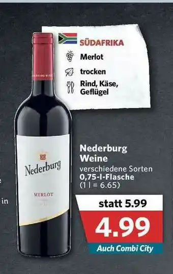 Combi Nederburg Weine Angebot