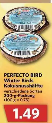 Combi Perfecto Bird Winter Birds Kokusnusshälfte Angebot