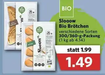 Combi Sloow Bio Brötchen Angebot