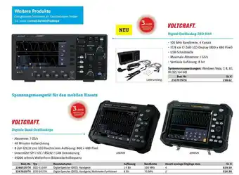 Conrad Voltcraft Digitale Hand-oszilloskope Oder Digital-oszilloskop Dso-2104 Angebot