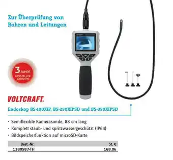 Conrad Voltcraft Endoskop Bs-100xip, Bs-250xipsd Und Bs-350xipsd Angebot