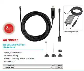 Conrad Voltcraft Usb-endoskop Bs-26 Mit Otg-funktion Angebot