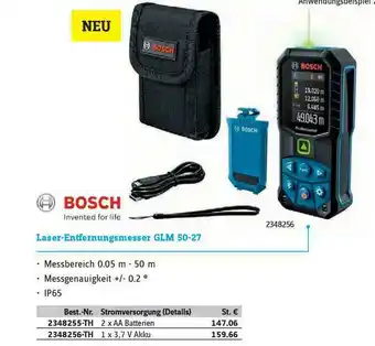 Conrad Bosch Laser-entfernungsmesser Glm 50-27 Angebot