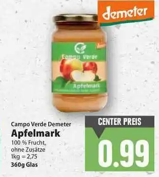 E-Center Campo Verde Demeter Apfelmark Angebot