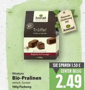 E-Center Alnatura Bio-pralinen Angebot