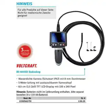 Conrad Voltcraft Bs-600sd Endoskop Angebot