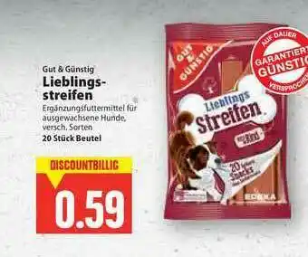 E-Center Gut & Günstig Lieblings-streifen Angebot