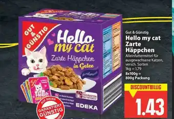 E-Center Gut & Günstig Hello My Cat Zarte Häppchen Angebot