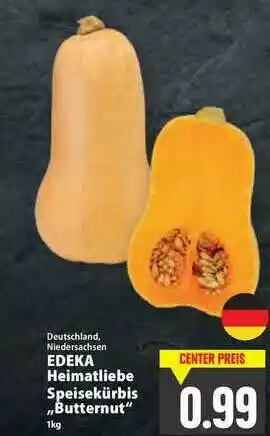 E-Center Deutschland Edeka Heimatliebe Speisekürbis „butternut” Angebot