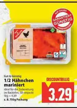 E-Center Gut & Günstig 1-2 Hähnchen Mariniert Angebot