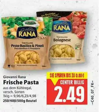 E-Center Giovanni Rana Frische Pasta Angebot