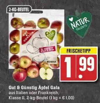 Edeka Gut & Günstig äpfel Gala Angebot