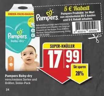 Edeka Pampers Baby-dry Angebot