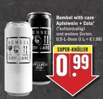Edeka Bembel With Care Apfelwein + Cola Angebot