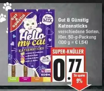 Edeka Gut & Günstig Katzensticks Angebot