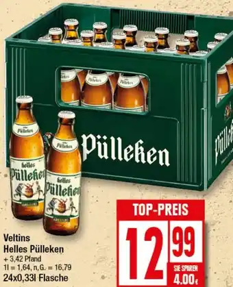 Elli Markt Veltins Helles Pülleken 24x0,33 L Flasche Angebot