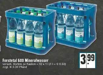 Edeka Forstetal 600 Mineralwasser Angebot