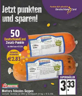 Edeka Mutters Feinstes Suppen Rasting Angebot