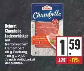 Edeka Reinert Chambelle Lachsschinken Angebot