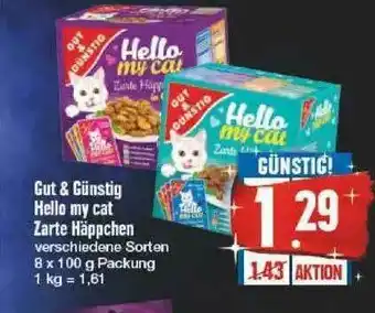 Edeka Gut & Günstig Hello My Cat Zarte Häppchen Angebot