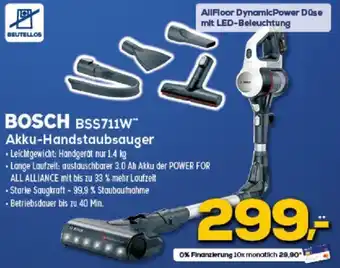 Euronics BOSCH BSS711W Akku-Handstaubsauger Angebot