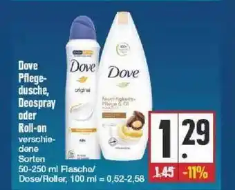 Edeka Dove Pflege Dusche, Deospray Oder Roll-on Angebot