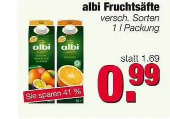 Edeka Scherer Albi Fruchtsäfte Angebot