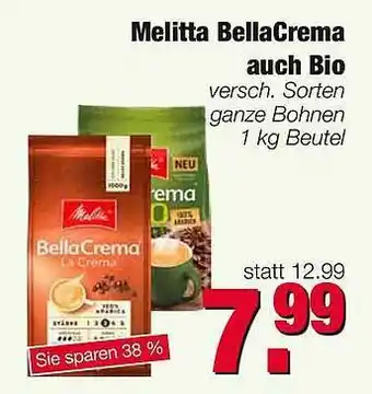 Edeka Scherer Melitta Bellacrema Auch Bio Angebot