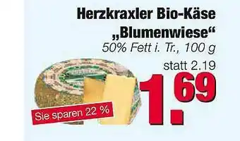 Edeka Scherer Herzkraxler Bio-käse „blumenwiese” Angebot