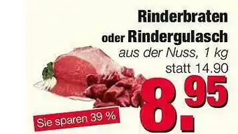 Edeka Scherer Rinderbraten Oder Rindergulasch Angebot