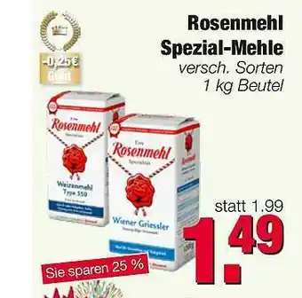 Edeka Scherer Rosenmehl Spezial-mehle Angebot