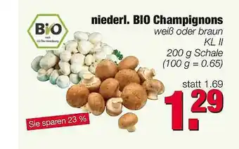 Edeka Scherer Niederl. Bio Champignons Angebot