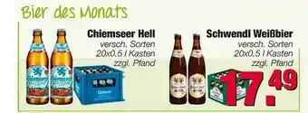 Edeka Scherer Chiemseer Hell Oder Schwendl Wießbier Angebot
