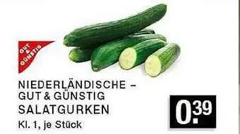 Edeka Zurheide Gut & Günstig Salatgurken Angebot