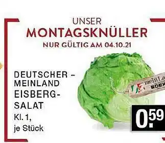 Edeka Zurheide Eisberg-salat Angebot