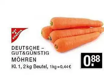 Edeka Zurheide Gut&günstig Möhren Angebot