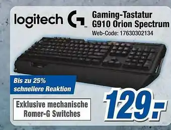 Expert Klein Logitech Gaming-tastatur G910 Orion Spectrum Angebot