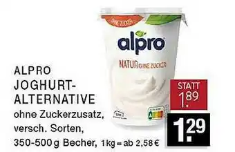 Edeka Zurheide Alpro Joghurt Alternative Angebot