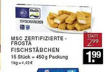 Edeka Zurheide Msc Zertifizierte Frosta Fischstäbchen Angebot