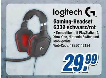 Expert Klein Logitech Gaming-headset G332 Schwarz Oder Rot Angebot