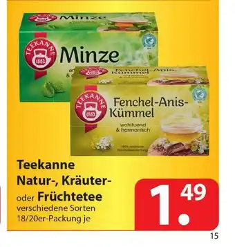 Famila Nord Ost Teekanne Natur- Kräuter- Oder Früchtetee Verschiedene Sorten Angebot