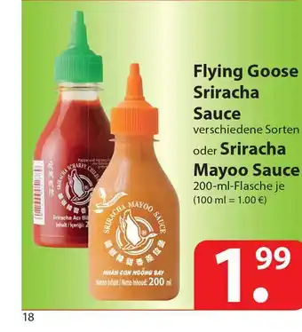 Famila Nord Ost Flying Goose Sriracha Sauce Oder Sriracha Mayoo Sauce Angebot