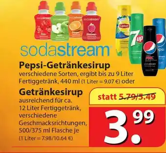 Famila Nord Ost Sodastream Pepsi-getränkesirup Oder Getränkesirup Angebot