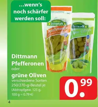 Famila Nord Ost Dittmann Pfefferonen Oder Grüne Oliven Angebot