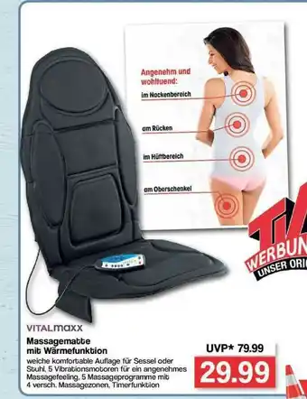 Famila Nord Ost Vitalmaxx Massagematte Mit Wärmefunktion Angebot